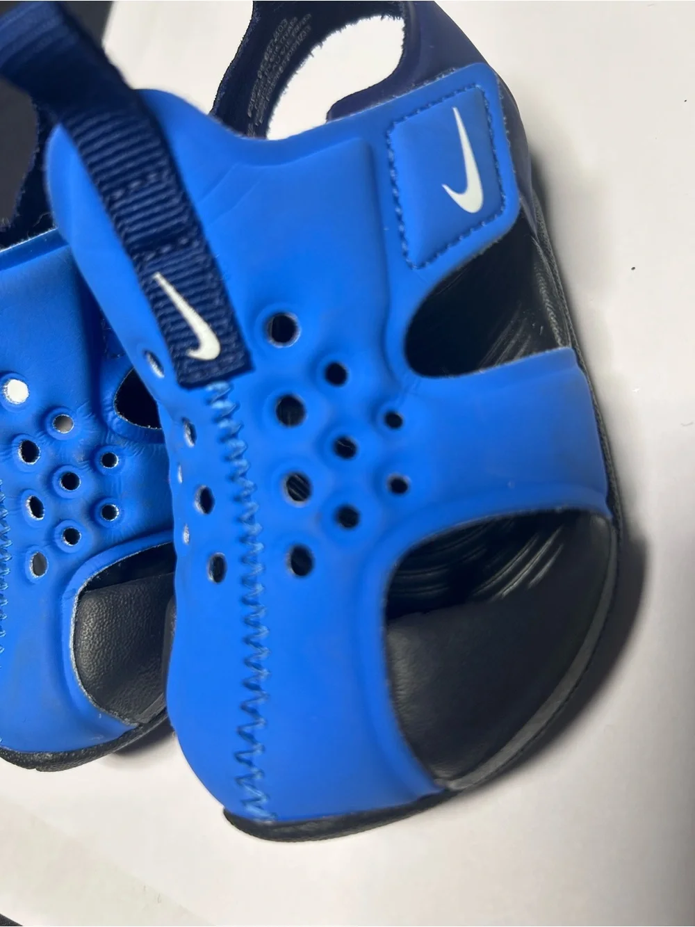 Nike Sunray Protect 2 Toddler Sandals Size 5C Signal Blue Black 943827-403